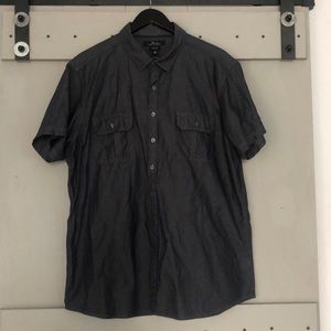 Marc Anthony Slim Fit Short Sleeve Button Down XXL